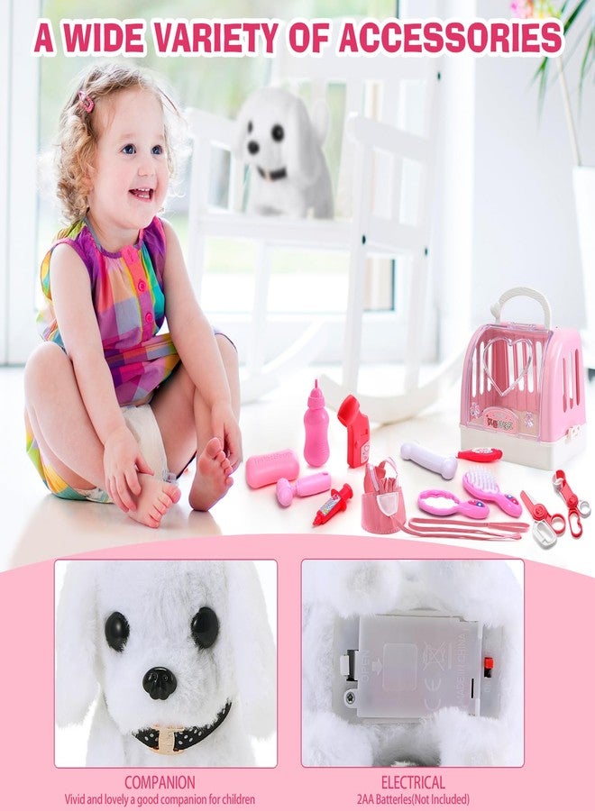 WorWoder 15 Pcs Robot Puppy Dog Toys for Girls Kids Boys, Realistic Robot Puppy Toys with Walk & Bark, Toy Gifts for 3 4 5 6 Year Old, Ideas 3 4 5 6 Year Old Birthday Gifts - Image 4